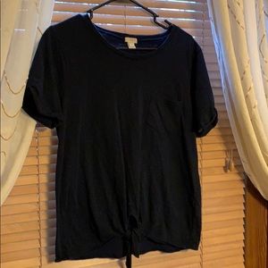 J. Crew Front Tie T-shirt